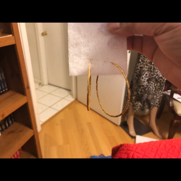 Fashion hoops gold plated  Earrings - Picture 5 of 5